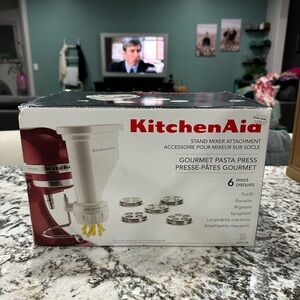 KitchenAid White Gourmet Pasta Press Stand Mixer Attachment
